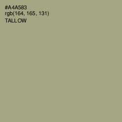 #A4A583 - Tallow Color Image