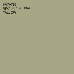 #A7A786 - Tallow Color Image