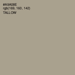 #A9A08E - Tallow Color Image