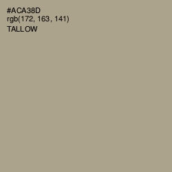 #ACA38D - Tallow Color Image