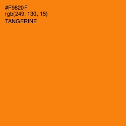 #F9820F - Tangerine Color Image
