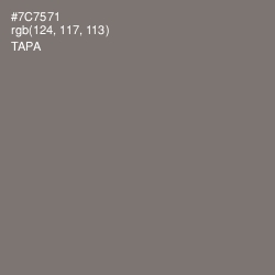 #7C7571 - Tapa Color Image