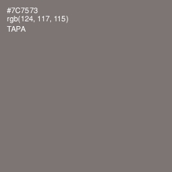 #7C7573 - Tapa Color Image