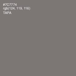 #7C7774 - Tapa Color Image