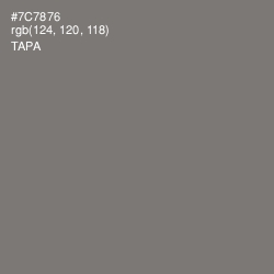 #7C7876 - Tapa Color Image