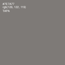 #7E7A77 - Tapa Color Image