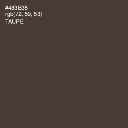 #483B35 - Taupe Color Image