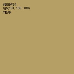 #B59F64 - Teak Color Image