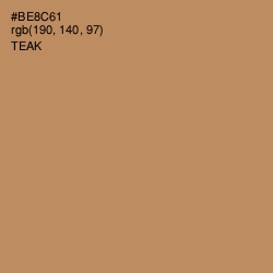 #BE8C61 - Teak Color Image