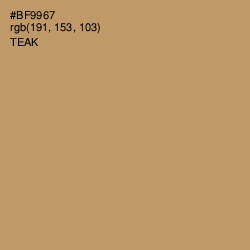 #BF9967 - Teak Color Image