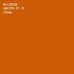 #CC5B08 - Tenn Color Image