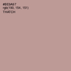 #BE9A97 - Thatch Color Image