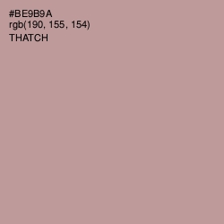 #BE9B9A - Thatch Color Image