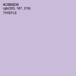 #CBBBDB - Thistle Color Image