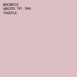 #DCBFC2 - Thistle Color Image