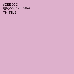 #DEB0CC - Thistle Color Image