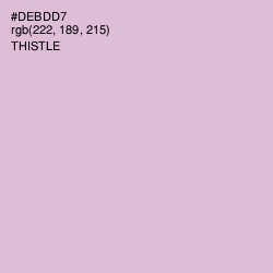 #DEBDD7 - Thistle Color Image