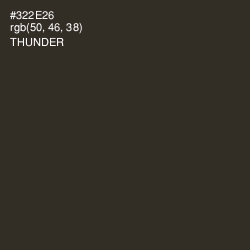#322E26 - Thunder Color Image