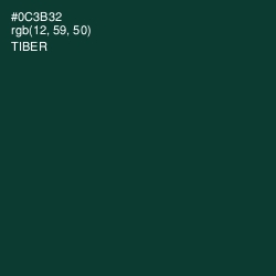 #0C3B32 - Tiber Color Image