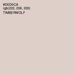 #DED0C8 - Timberwolf Color Image