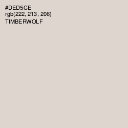 #DED5CE - Timberwolf Color Image