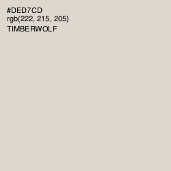 #DED7CD - Timberwolf Color Image