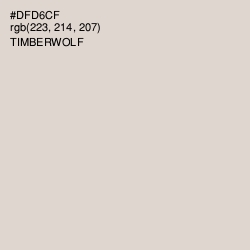 #DFD6CF - Timberwolf Color Image