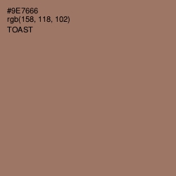 #9E7666 - Toast Color Image