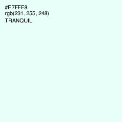 #E7FFF8 - Tranquil Color Image
