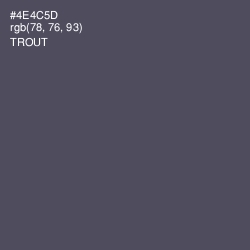 #4E4C5D - Trout Color Image