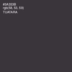 #3A353B - Tuatara Color Image