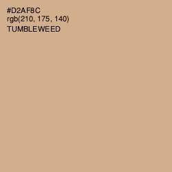 #D2AF8C - Tumbleweed Color Image