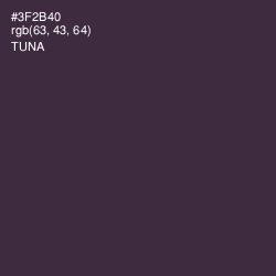 #3F2B40 - Tuna Color Image