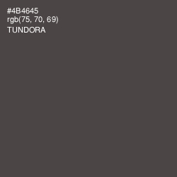 #4B4645 - Tundora Color Image