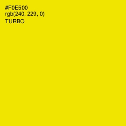 #F0E500 - Turbo Color Image