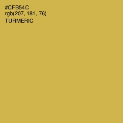 #CFB54C - Turmeric Color Image