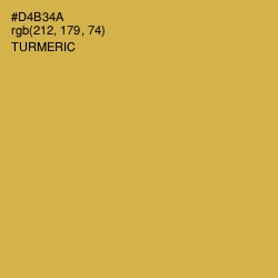 #D4B34A - Turmeric Color Image