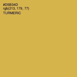 #D5B34D - Turmeric Color Image