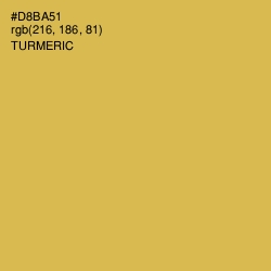 #D8BA51 - Turmeric Color Image