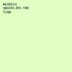 #E0FEC4 - Tusk Color Image