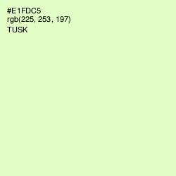 #E1FDC5 - Tusk Color Image
