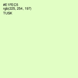 #E1FEC5 - Tusk Color Image