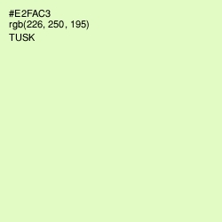 #E2FAC3 - Tusk Color Image