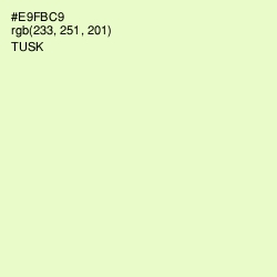 #E9FBC9 - Tusk Color Image