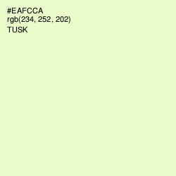 #EAFCCA - Tusk Color Image
