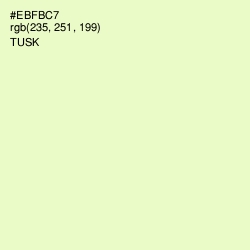 #EBFBC7 - Tusk Color Image
