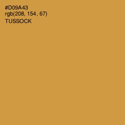 #D09A43 - Tussock Color Image
