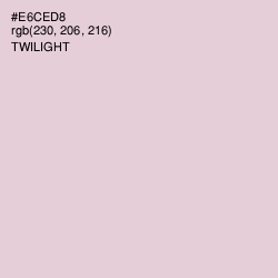 #E6CED8 - Twilight Color Image