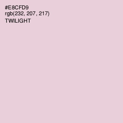 #E8CFD9 - Twilight Color Image