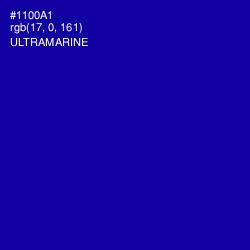#1100A1 - Ultramarine Color Image